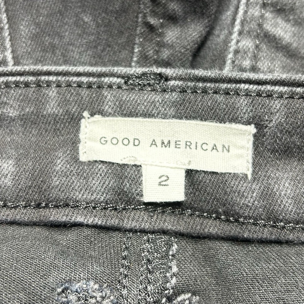 Good American Good Legs Skinny Jeans Womens 0 Black High Rise‎ Stretch Denim - Picture 7 of 12